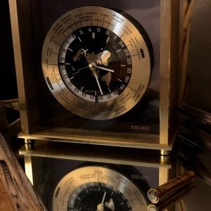 Vintage Seiko Quartz Wolrd Clock🛫🌍